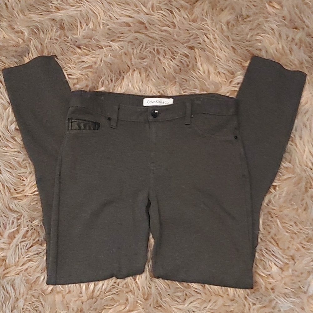 Calvin Klein Heathered Gray Pants Size 8